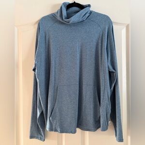 Eddie Bauer Blue Cowl Neck Sun Shirt